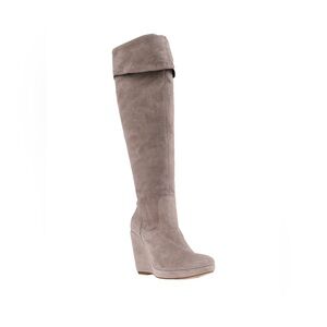 Vic Women's Taupe Suede Wedge Boots